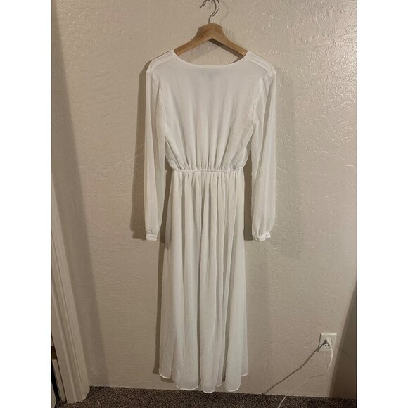 Lulus Wondrous Water Lilies White Ethereal Maxi Dress - Picture 13 of 13